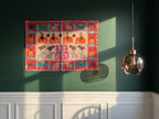 Harebell Appliqué Pure Cotton Wall Hanging