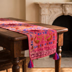 Maple Grove Exclusive Hand Embroidered Suzani Kantha Runner