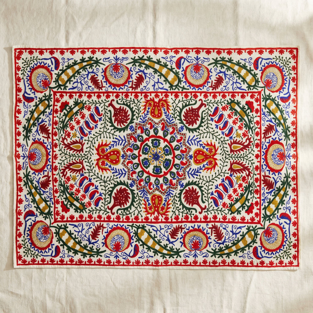 Velvet Vesper Hand-Embroidered Luxury Throw