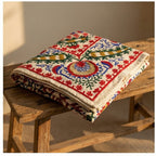 Velvet Vesper Hand-Embroidered Luxury Throw