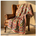 Velvet Vesper Hand-Embroidered Luxury Throw