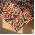 Velvet Vesper Hand-Embroidered Luxury Throw