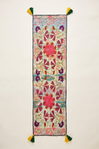 Birch Garden Exclusive Hand Embroidered Suzani Kantha Runner