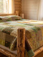Silken Mist Luxury Patola Kantha Bedspread