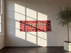 Prairie Crocus Appliqué Pure Cotton Wall Hanging