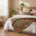 Amber Haze Luxury Vintage Suzani Kantha Throw