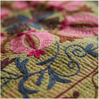 Amber Haze Luxury Vintage Suzani Kantha Throw