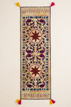 Meadow Song Exclusive Hand Embroidered Suzani Kantha Runner