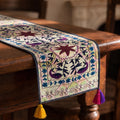 Meadow Song Exclusive Hand Embroidered Suzani Kantha Runner