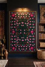 Chasing Canyons Hand-Embroidered Cotton Suzani Throw