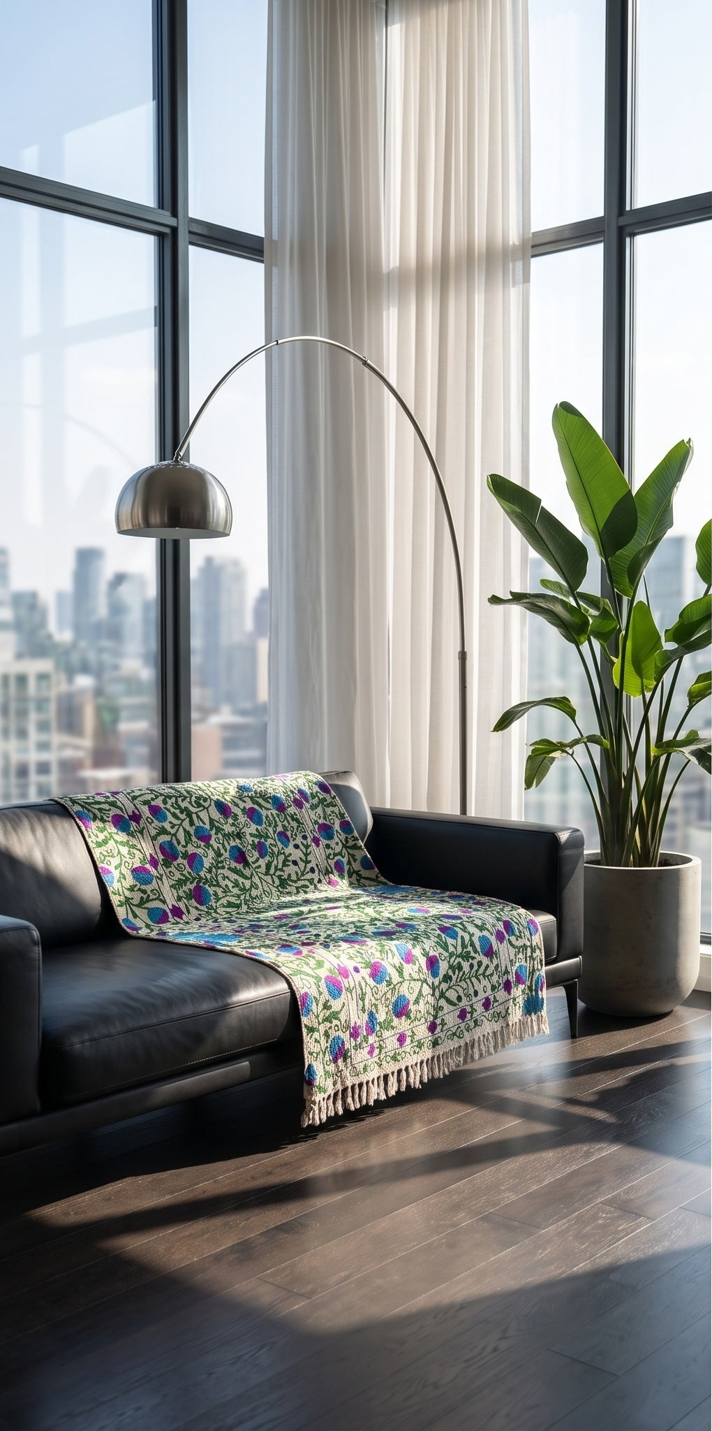 Gentle Glow Suzani throw — separated gallery photo 5
