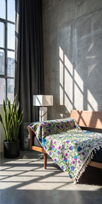 Gentle Glow Suzani throw — separated gallery photo 6