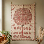 Big Indigo Ray Pure Cotton Artisan Wall Hanging