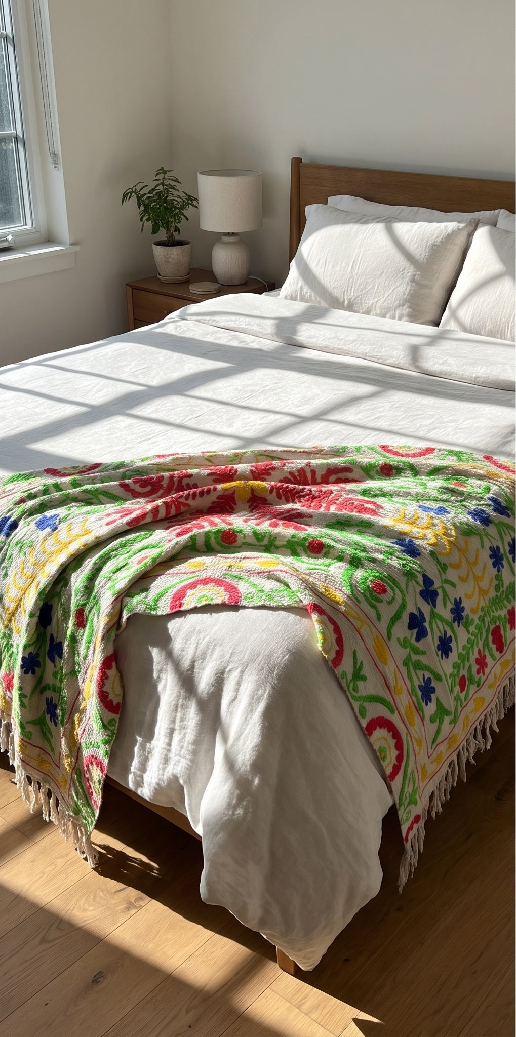 Moon Tide Suzani throw — separated gallery photo 1