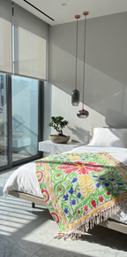 Moon Tide Suzani throw — separated gallery photo 2