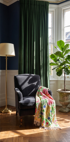 Moon Tide Suzani throw — separated gallery photo 4