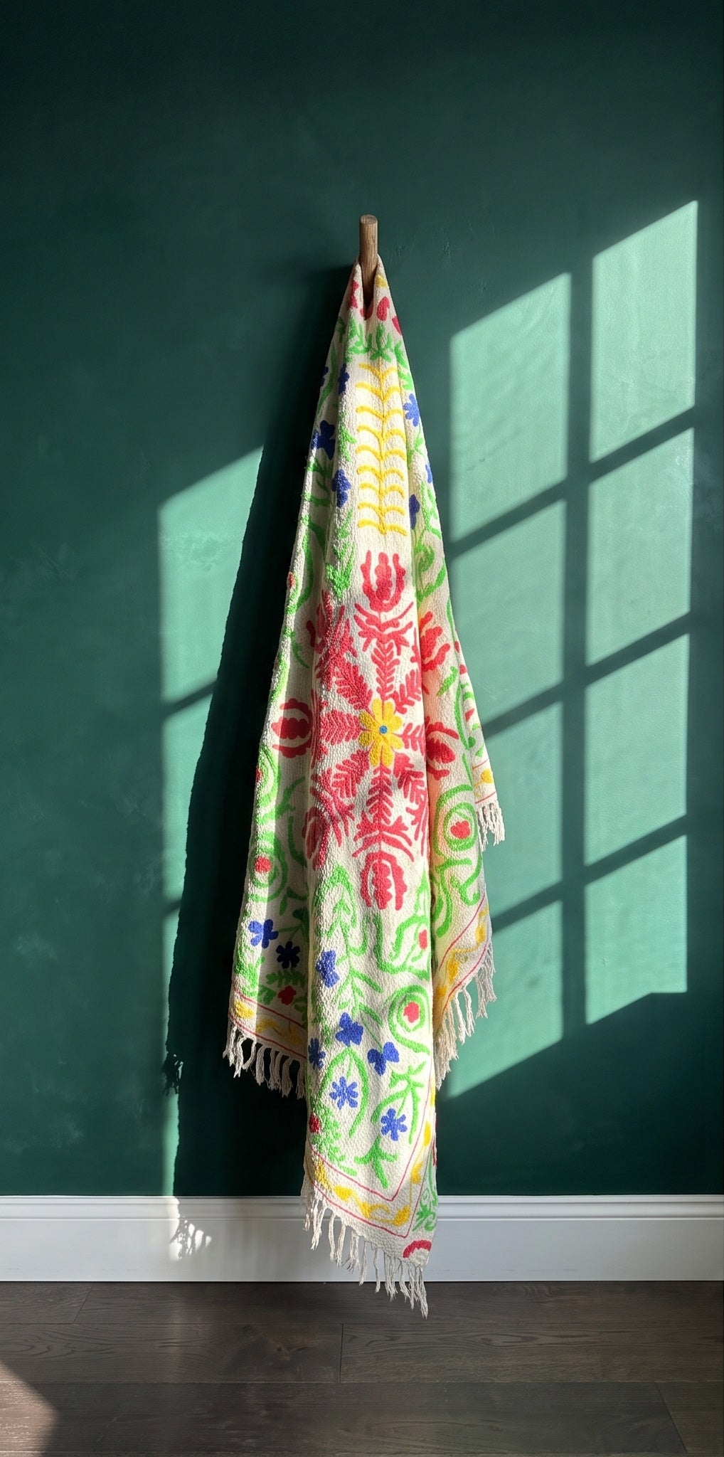 Moon Tide Suzani throw — separated gallery photo 7