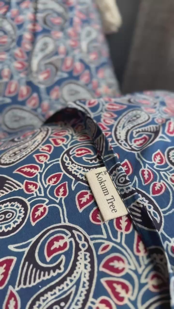 Indigo Mandala Cushion Cover