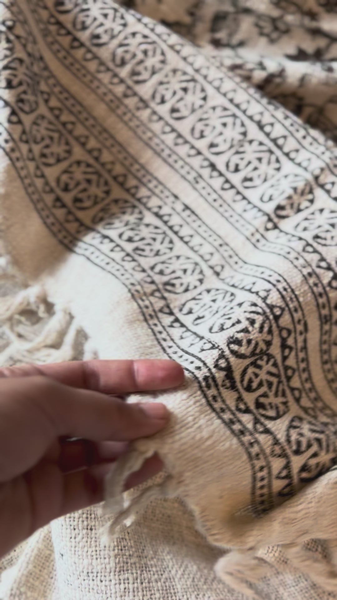 Jangal Hand Block Print cotton Bedspread
