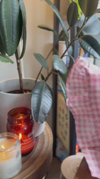 Pink checks Cushion Cover