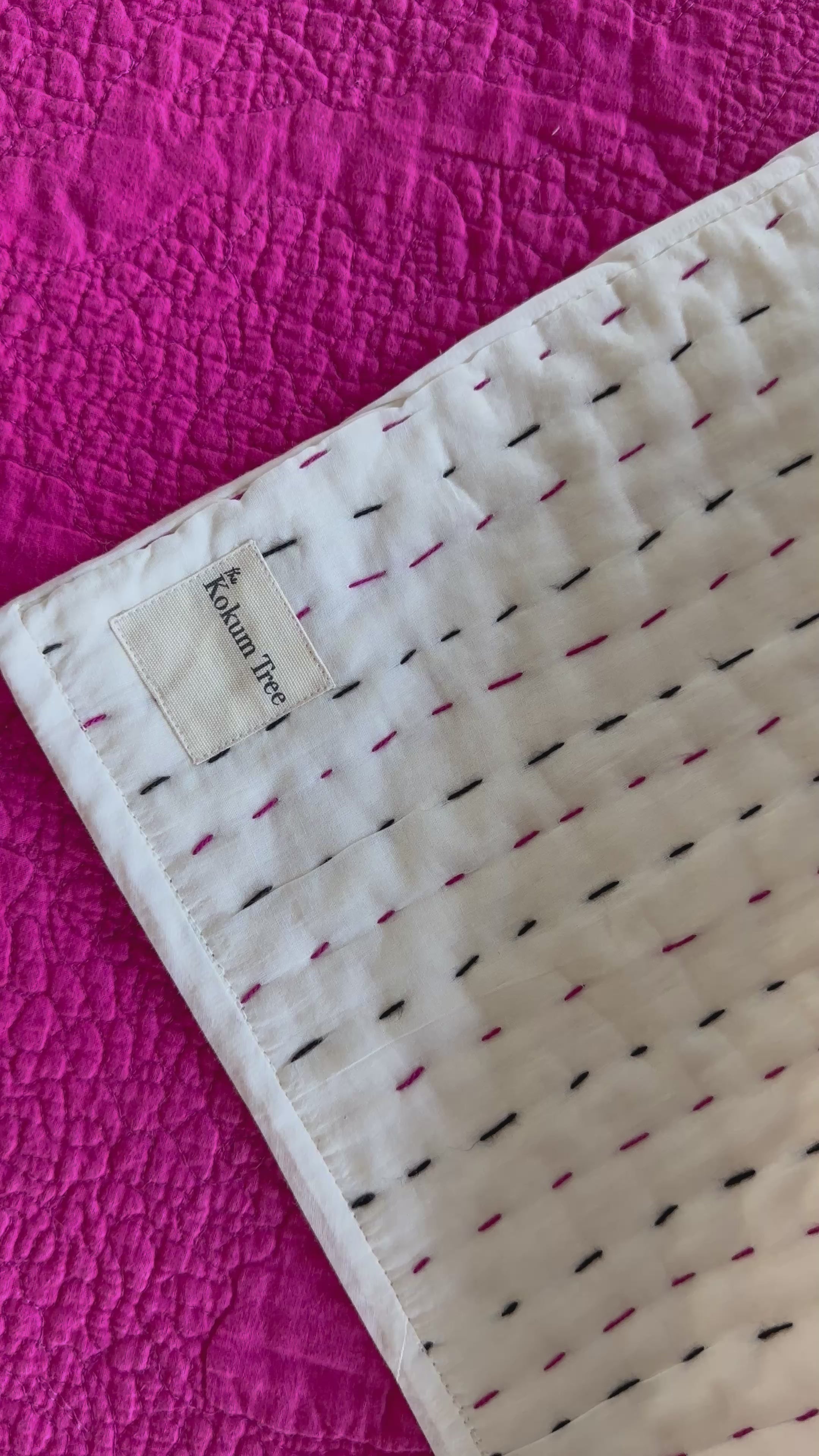 Elegance - 100% cotton Hand Made Artisnal Baby Quilt