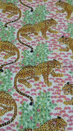 Wild Pink Safari Grand Kantha throw