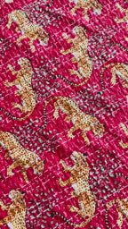 Serene Maple Cotton Reversible Kantha Throw