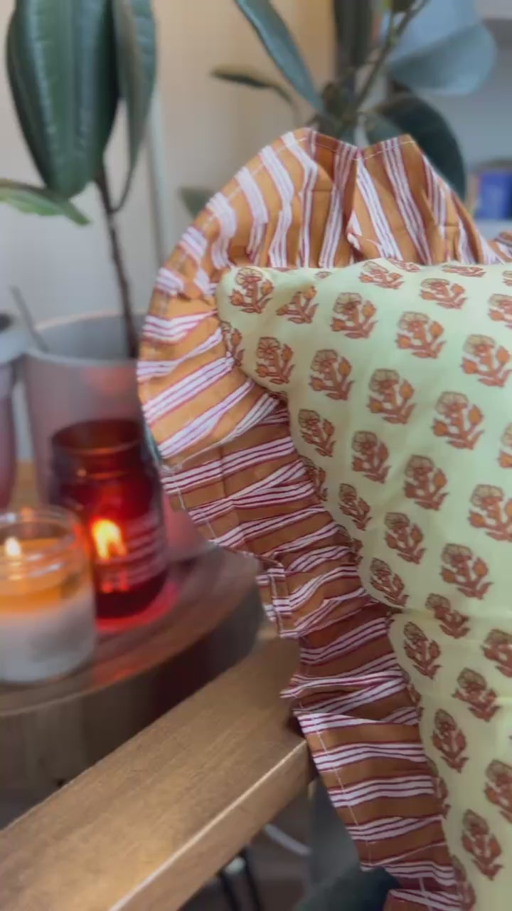 Yellow Flower Cushion Cover