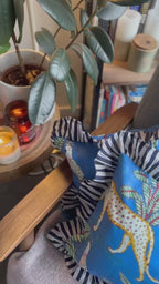 Blue Animals Cushion Cover