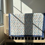 Bubbles and Giggles (Big) - 100% cotton, Reversible Hand Made Artisnal Baby Quilt