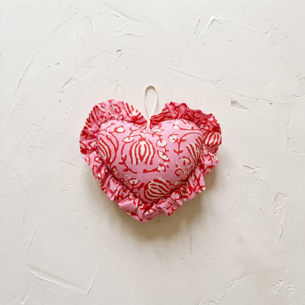 My Fern cotton heart ornament – studio view