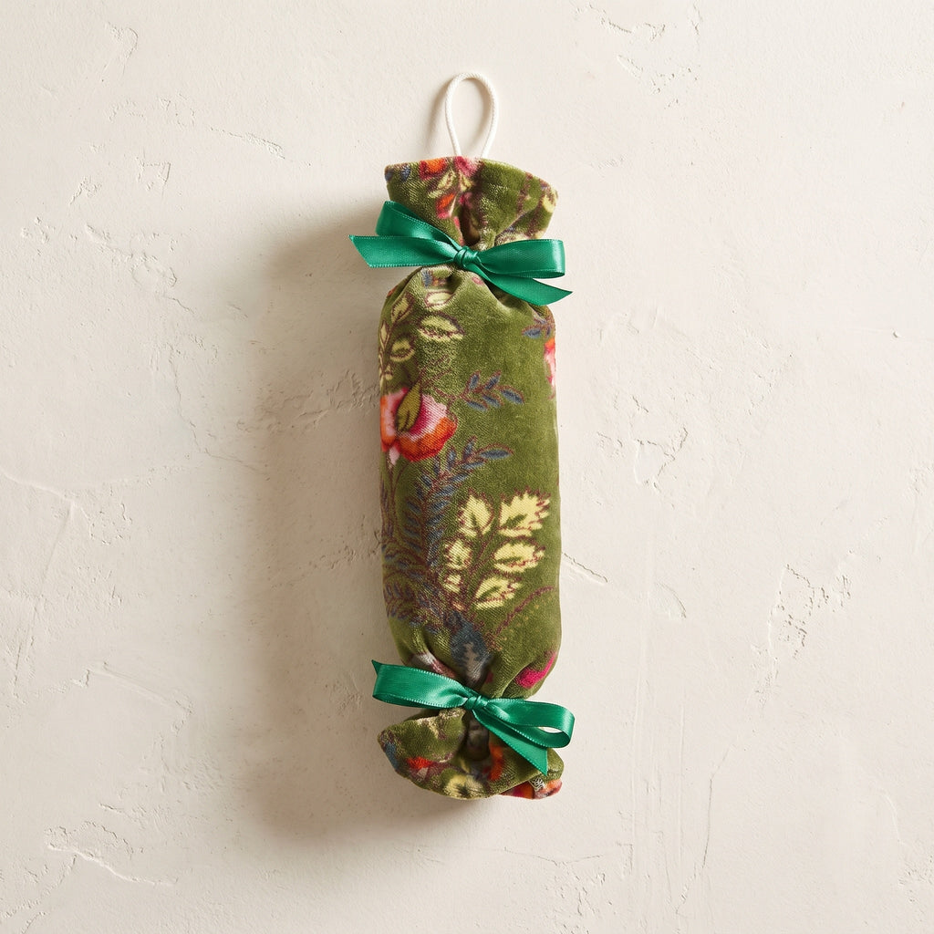 Old Rust handcrafted cotton Christmas ornament – studio photograph