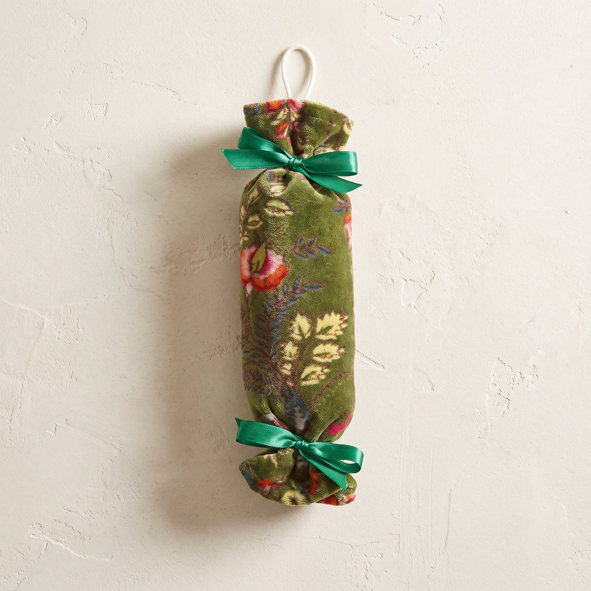 Old Rust handcrafted cotton Christmas ornament – studio photograph