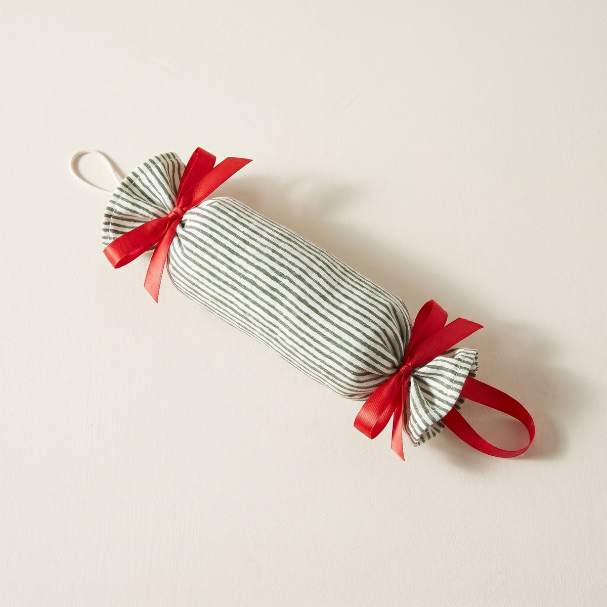 Saffron Whisper handcrafted cotton Christmas ornament – studio photograph