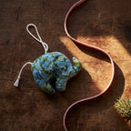 Handcrafted Cotton Elephant and Dinosaur Christmas Ornaments, Pack of 6