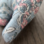 Handcrafted cotton elephant or dinosaur Christmas ornament – Lustre Glow design, fabric detail. Example from random pack of six.